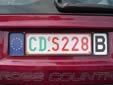 Diplomatic plate (old style)<br>CD = Corps Diplomatique / Diplomatic Corps