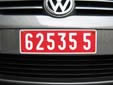 Temporary plate (front, old style)