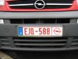 Normal plate (front, old style) with optional car brand logo