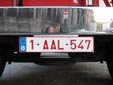 Normal plate (front). 1 = standard plate<br>Front plates are not issued by the government and may look slightly different from rear plates (e.g. no CV logo, different material). However, regulations are much more strict than they were for the old style front plates.