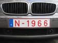 Normal plate (front, old style) with the old numbering scheme N.1966