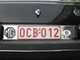 Old-timer plate (old style). O = old-timer