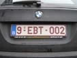 Personalized plate. 9 = personalized plate