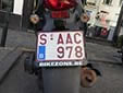 Moped plate. S = scooter. First A = class A (max. 25 kmph)