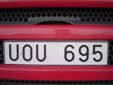 Normal plate (old style, but still issued on request)