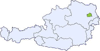 Map of Austria with Vienna