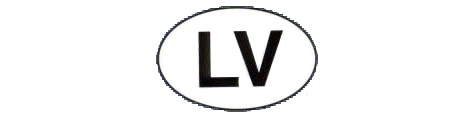 Oval of Latvia: LV