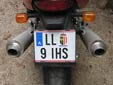 Motorcycle plate. LL = Linz-Land