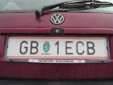 Normal plate (old style). GB = Gröbming