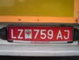 Foreign trailer plate. LZ = Lienz