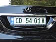 Diplomatic plate. CD = Corps Diplomatique / Diplomatic Corps<br>(detailed view of the previous picture)