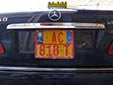 Taxi plate. T = taxi