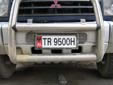Normal plate (old style, unofficial size). TR = Tiranë