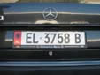 Normal plate (old style). EL = Elbasan