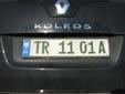 Diplomatic plate. TR = non-diplomatic embassy staff