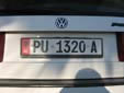 Normal plate (old style). PU = Pukë