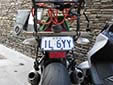 Motorcycle plate