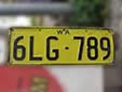 Normal plate (old style)