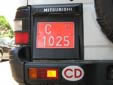 Diplomatic plate (old style), valid until the end of 2009<br>C = Corps Diplomatique / Diplomatic Corps. 10 = Italy