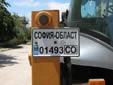 Agricultural vehicle's plate. CO = Sofia<br>COФИЯ-OБЛACT = SOFIA-OBLAST (Province of Sofia)