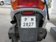 Moped plate. P = Ruse