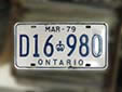 Quarterly truck plate (1979 series). MAR - 79 = valid until March 1979