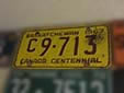 Commercial vehicle's plate (1967 series). C = commercial