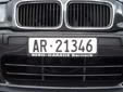 Normal plate (front). AR = Appenzell Ausserrhoden