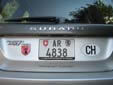 Normal plate (rear). AR = Appenzell Ausserrhoden
