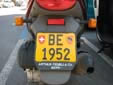 Motorcycle plate (less power). BE = Bern
