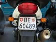 Motorcycle plate. BE = Bern