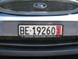 Temporary plate (front); valid until March 2012. BE = Bern