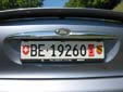 Temporary plate (rear); valid until March 2012. BE = Bern