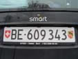 Normal plate (rear). BE = Bern