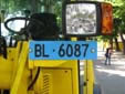 Road maintenance plate (front and trailer). BL = Basel Land