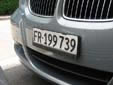 Normal plate (front). FR = Freiburg