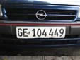Normal plate (front, old style). GE = Genève