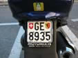 Motorcycle plate (old style). GE = Genève