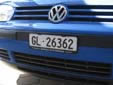 Normal plate (front). GL = Glarus