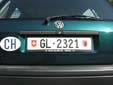 Normal plate (rear). GL = Glarus