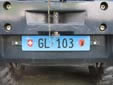 Road maintenance plate (rear). GL = Glarus