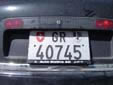 Normal plate (rear). GR = Graubünden