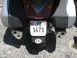 Motorcycle plate. JU = Jura