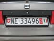 Temporary plate (rear); valid until May 2010. NE = Neuchâtel