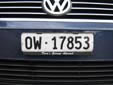 Normal plate (front). OW = Obwalden
