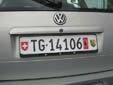Temporary plate (rear); valid until June 2010. TG = Thurgau