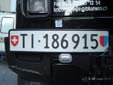Normal plate (rear). TI = Ticino