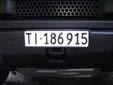 Normal plate (front). TI = Ticino