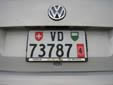 Temporary plate (rear); valid unitil April 2010. VD = Vaud