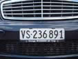 Normal plate (front). VS = Valais